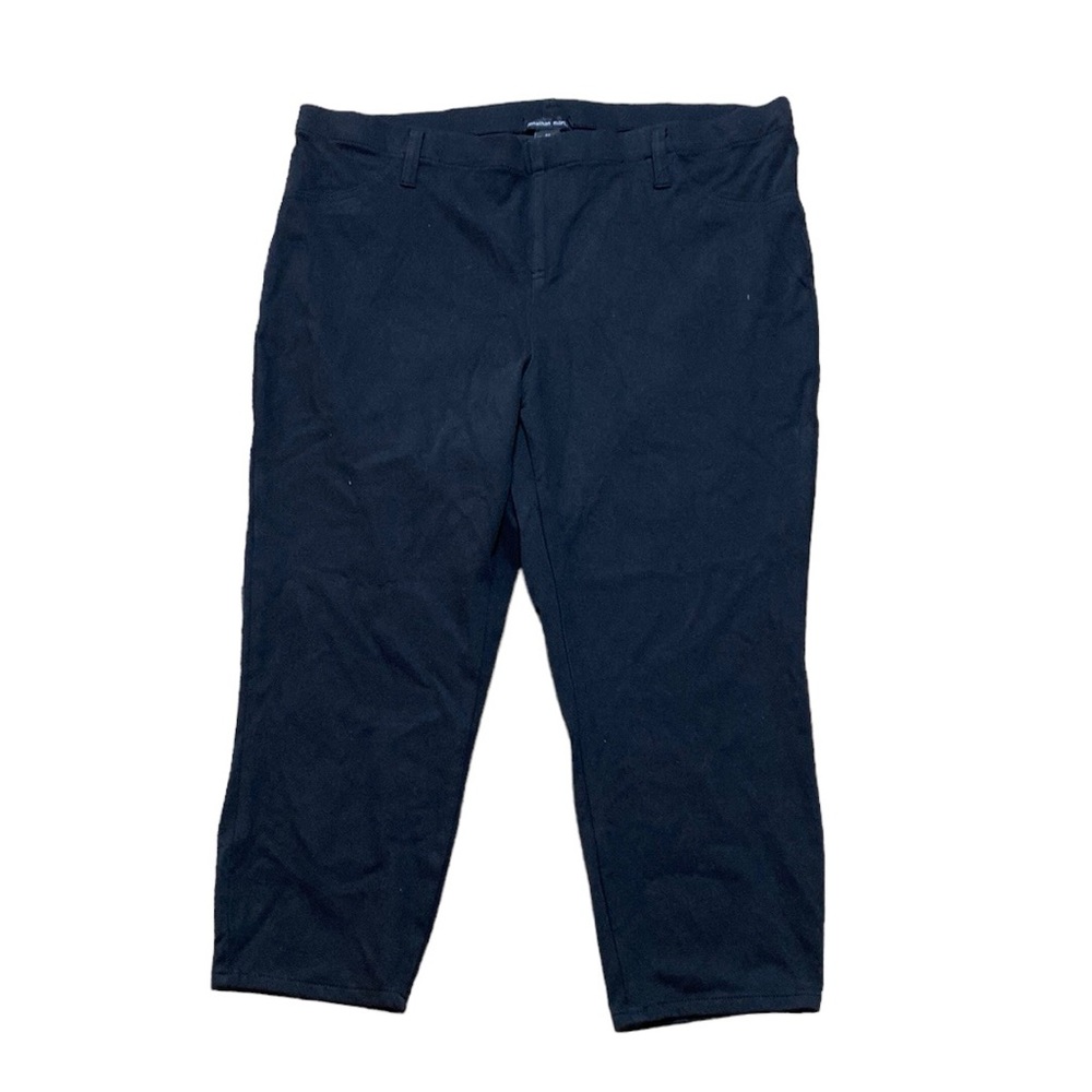 Jonathan Martin Black Stretchy Cropped Pants